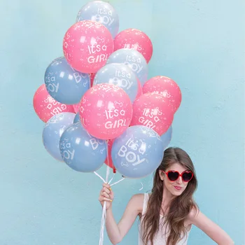 1 Iestatiet Milzu Zēns Vai Meitene Dzimumu Atklāt Melns Lateksa Balonu Bērnu Dušas Konfeti Ballons Dzimšanas Dienu Dzimumu Atklāt Partijas Apdare