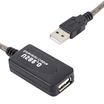 10 m USB 2.0 Augstums Ātruma Paplašinājumu Kabeļu Aktīvo Repeater Signāla Pastiprinātājs Pastiprinātājs Piekļuves USB Zibatmiņas Disku, Printeri, Peles Vads