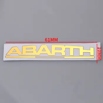 10PCS ABARTH Emblēmu Niķelis, Auto Interjera dekorēšana uzlīme par fiat punto 500 stilo ducato palio auto stils Aksesuāri