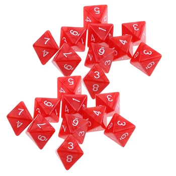 10pcs Polyhedral 8 Sided dambretes kauliņus Akrila D8 Kauliņu Galda Spēles Dungeons un Dragons MTG RPG Izglītības vai skolas piederumi