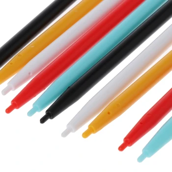 10Pcs Stilīgu Krāsu Touch Pen Irbuli Nintendo Wii U WIIU Konsoli GamePad
