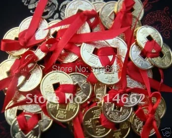 10PCS Trīs Zelta I Ching Monētas/Feng Shui Y1097