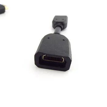 11cm Mini HDMI-saderīgam Kabelis, Regulējams Rotācijas Savienotāju, Vīriešu M-F Grozāmos Adapteris Pārveidotājs HD (4K Versiju 2.0
