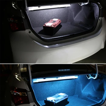 11pcs LED Gaismas Auto Spuldzes Interjera Komplektu Kartes Dome Licence Plate Solis Bagāžnieka Lampas Priekš Mazda CX-9 CX9 2007 2008 2009 2010 2011 2012