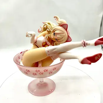 19cm Japāņu Anime Skytube ASMENS Chiyuru Kaķu Meitene PVC Rīcības Attēls Rotaļlietu Pieaugušo Sexy Meitene Kolekcijas Modeļu Lelle Dāvanas