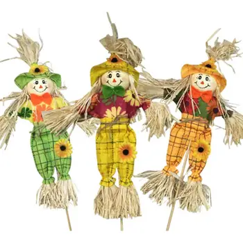 1GB Mazo Fall Rudens Ražas Scarecrow Apdare Dārza Pagalmā Pateicības Halloween Dekorēšanai Puses dod priekšroku Piegādēm
