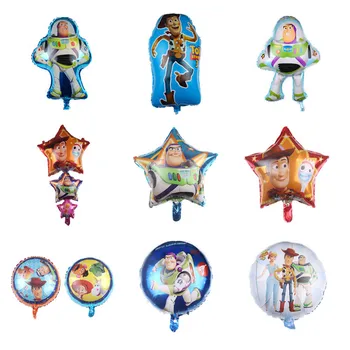 1gb Rotaļlietas Buzz Lightyear Baloni karikatūra Folijas Gaisa Balons Stāsts Happy Birthday Puse rotājumi Ballon Bērniem Rotaļlietas bērnu duša