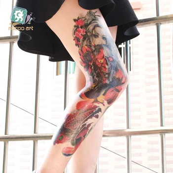 1gb Sexy Ūdensnecaurlaidīgus Pagaidu Tetovējumu Uzlīmes Pilnu Roku Ziedu Piedurknēm Liela Skaista sieviete Tetovējums, Uzlīmes Viltus Tetovējumiem Wome