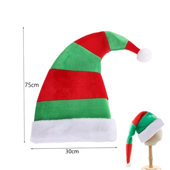 1gb Smieklīgi Partiju Cepures, Ziemassvētku Cepures Ilgi Svītrainais Uzskatīja, Plīša Elf Cepuri Brīvdienu Tēmu Cepuri Ziemassvētku Puse Mānīšanās Galvas Rotājumi
