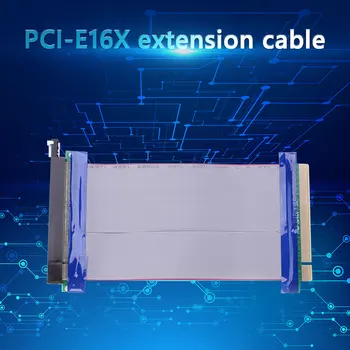 1gb Stāvvada par PCIE PCI-Express 16X, lai 16X Stāvvadu Extender Karti ar Molex IDE Jaudas Lenti Kabeļa Adapteris 20cm
