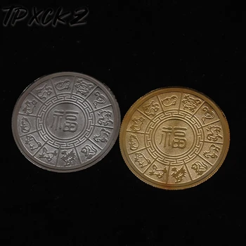 1PC 2022 Gadā Tiger Piemiņas Monētu Ķīniešu Zodiaks Suvenīru Monētu Mākslas Amatniecības Kolekcija Dāvanu Dekoratīvās Monētu Kolekcijas