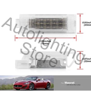 1x LED Cimdiem, ņemot vērā Maserati GranCabrio GranTurismo 2010-2019 Quattroporte M139 2003-2012 Cimdu Nodalījuma Lukturi