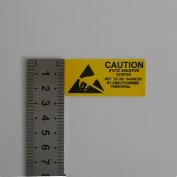 2.5*5.5 cm PIESARDZĪBU, Uzlīmes, Uzlīmi ESD Anti-Static Jutīga Ierīce Elektronisko Aizsargs Anti Static Iepakojumā Iepak