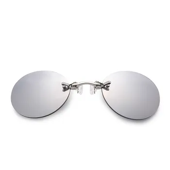 2021NEW Klips, Uz Deguna Apaļas Brilles bez apmales Matricas Morpheus Saulesbrilles Mini Bezrāmju Vintage Vīriešu Brilles UV400