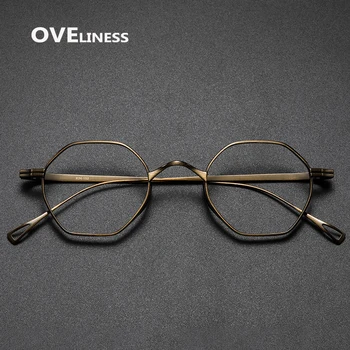 2022. gadam, modes vīriešu rāmji, brilles Tīra Titāna Briļļu Rāmis Vīriešu, Sieviešu Optisko Recepšu Tuvredzība acu brilles brilles