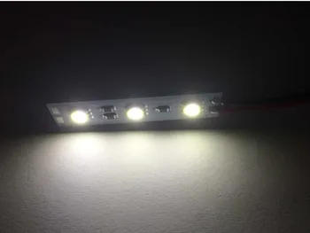 20pcs 5050 SMD LED Bar Light balta/Warm White 3LEDS 4CM ministru Kabineta grūti LED Sloksnes DC12V Vitrīna Grūti LED Sloksnes Bezmaksas piegāde