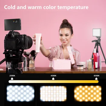 2500K-8500K Bi-Color CRI 95+ RGB LED Video Gaisma Foto Aizpildīt Paneļa Kabatas Apgaismojums Pilnu Krāsu Lampas YouTube Vlog