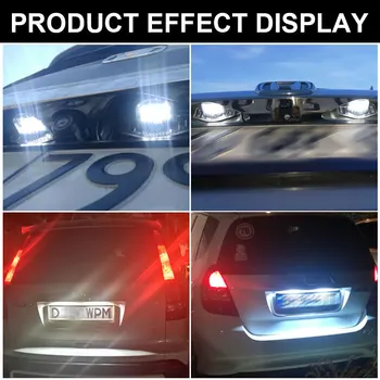 2gab LED Auto Numura Licences Plāksnes Gaismas Balta Honda Crv Fit Odyssey Džeza Hrv Frv CR-V Plūsma 12V LED Skaits Lampas Bez Kļūdām