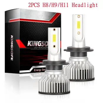 2GAB LED Lukturu F2A-LED auto headlightsH8/H9/H11 6000K 3000K 8000K Auto Lukturu Spuldzes, Auto Lukturi, Dropshipping