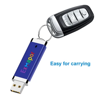 32GB Flash Diski, Exmapor USB Flash Drive USB 2.0 Īkšķis Disku, Taisnstūri Memory Stick Jump Drive Zip Disks ar Led Indikatoru