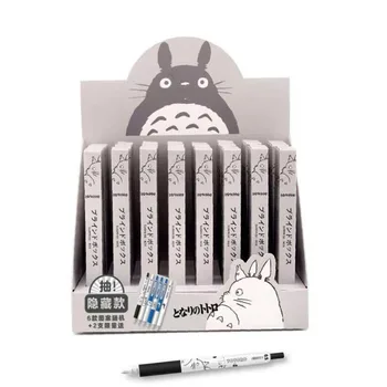 36 gab./daudz Kawaii Totoro Blind Lodziņā Gēla Pildspalva Gudrs, 0.5 mm, melna Tinte, Paraksts, Pildspalvas Reklāmas Dāvanas Biroja, Skolas Piederumi