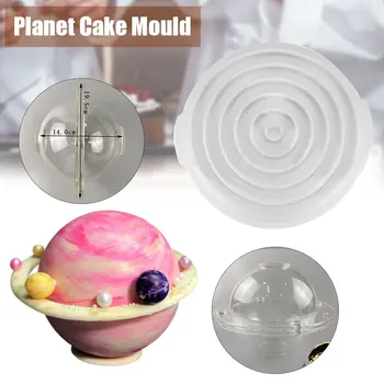 3D Planētas Kūka Pelējuma Šokolādes Pelējuma Plastmasas/Slicone Maizes Uzpūtenis Kūka Pelējuma Virtuves Cepšanas Rīki