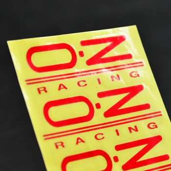 4 gab. 89mm OZ Racing Wheel Runāja decal Uzlīmes Par OZ Rallija Sacīkšu VAN Diski Auto Aksesuāri Auto Stils Uzlīme