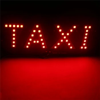 4 Krāsu Taksometru Priekšējā Vējstikla Zīme Baltu LED Taksometru Gaismas Lampas Spuldzes
