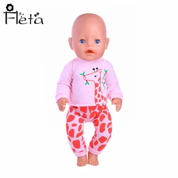 4 Stili Pidžamas&Naktskrekls&sleepwear Fit 18 Collu American&43 CM Baby Lelle, Apģērbu Aksesuāru ,Ražošanas,Meitenes Rotaļlietas
