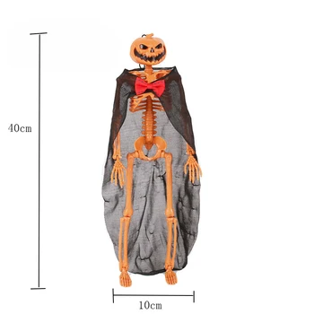 40*10cm Simulācijas Galvaskausa Skelets Šausmu Cilvēka Skelets Rotājumu Halloween Puse Bārs Haunted House Aksesuārus Dekoru Kapsēta Cool