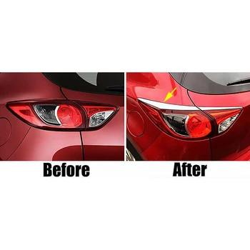 4gab Chrome Aizmugures Gaismas Lampa Vāka Apdare Plakstiņa Bezel Liešanas der Mazda CX-5 KE 2012 2013 2016