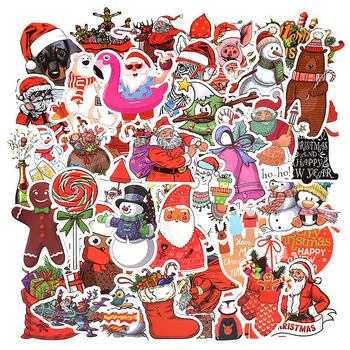 50 GAB. Ziemassvētku Uzlīme Karikatūra Dzīvnieku Decal Uzlīmes, Dāvanas Bērniem DIY Scrapbooking Klēpjdatoru, Planšetdatoru Somā Ūdens Pudeli