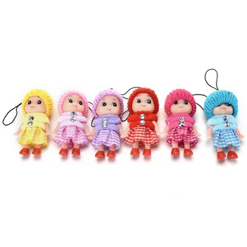 5gab/Daudz Cute Mini Bērnu Plīša Lelles Bērniem, Rotaļlietas, Mīksta, Interaktīva Bērnu Lelles Rotaļlietas Mini Lelle 8 CM Meiteņu