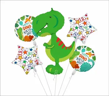 5gab Dinozauru Folija Baloni Kārta Hēlija Balonu, Bērnu Dzimšanas dienas svinības Piegādēm, Rotaļlietas, dāvanas, Dekorēšana Jurassic Globos