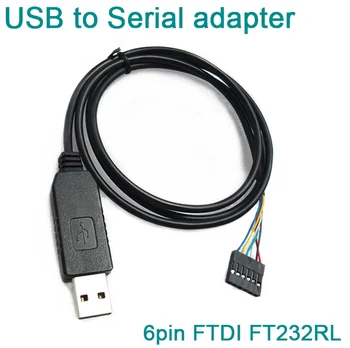 6Pin FTDI FT232RL FT232 Modulis Arduino USB uz UART TTL Sērijas Vadu Adapteri RS232 Lejupielādēt Kabeli Modulis LED Indikators