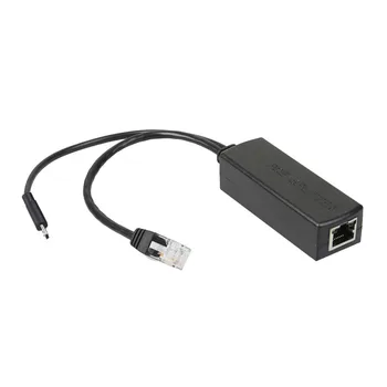 802.3 af Micro USB Aktīvo PoE Splitter Power Over Ethernet 48V, Lai 5V 2.4. Tablešu Dropcam vai Aveņu Pi