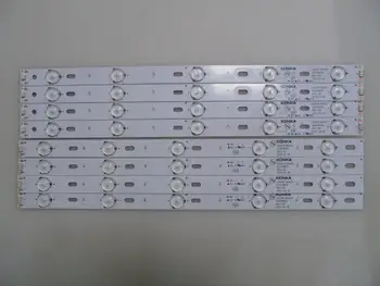 8pcs/set LED apgaismojums sloksnes Toshiba Dl3954(a)f Konka LED40F3300DC 35016696 35016697