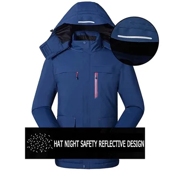 9 Zonas Ziemas Smart Apkures Jaka Kokvilnas Apģērbs Vīriešiem USB Apsildāmā Veste Mēteļi Trīs Ātrumu Siltuma Kapuci Elektriskā Apkure Drēbes