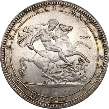 AK 1818 Apvienotā Karaliste 1, Vainaga Džordžs III Monētu Metāla Cupronickel Pārklājumu, Sudraba Kolekciju, Suvenīru Monētu Kopijas
