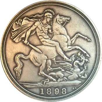 Ak 1898 1 uzvaru - Victoria 3. portreta kopiju monētas