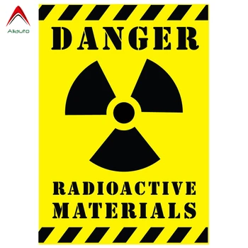 Aliauto Atstarojošs Auto Uzlīme Bīstamības Radioaktīvo Materiālu Zīmes Brīdinājuma Segtu Scratch (Anti-UV Piederumi PVC Decal,14cm*10cm