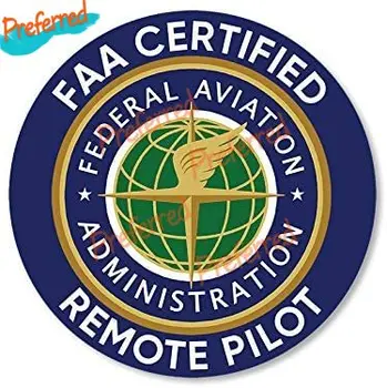 Amerikāņu Vinila Kārta FAA Sertificēts Tālvadības Izmēģinājuma Uzlīme (Logo Dūkoņa Federālā Aviācijas Sertifikācija)