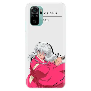 Anime Inuyasha Silikona Phone Gadījumā Xiaomi Redmi Piezīme 10 9 Pro Max 10S 9S 8T 8. 8.A 9 9.A 9.C NFC 9T 7 Mīksto Segumu
