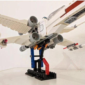 Ar KM Kandidēt Kosmosa Karu 75301 Luke Skywalker ir X-Wing Fighter Displeja Turētājs, Parādot, Celtniecības Bloki, Ķieģeļi DIY Modelis Rotaļlietas