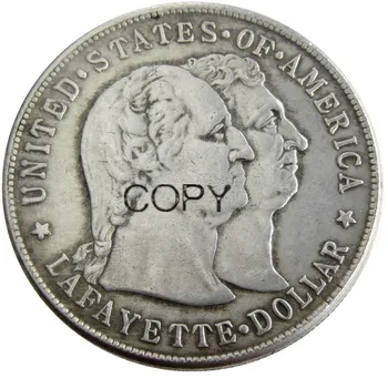 ASV 1900 LAFAYETTE $1 DOLĀRU Piemiņas Sudraba Pārklājumu Kopēt Monētas
