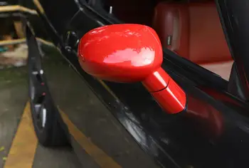 Atpakaļgaitas Spoguļa Korpusa Vāka Dekori Uzlīme Apdari par Dodge Challenger 2009-2020 ABS Oglekļa Šķiedras Auto Eksterjera Aksesuāri