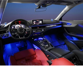 Audi A4 B9 A5 2017 2018 2019 32 Krāsas Interjeru, Atmosfēru, Gaismas apkārtējās gaismas Durvju Kontūru gaismas