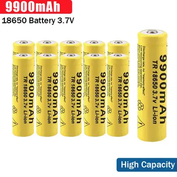 Augsta Kapacitāte 1-12PCS 9900mAh 18650 Sākotnējā 3,7 V Akumulators Rechargable Battery Sadzīves Tehnika