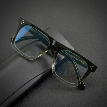 Augstas Kvalitātes Acetāta Modes Laukumā Optiskās Brilles Rāmis Vīriešu Vintage Nerd Brilles Sievietēm Ir 2021. Jaunas Receptes Tuvredzība Brilles