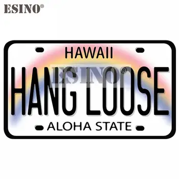 Auto Stils Radošo Vintage Hawaii Pakārt Zaudēt Licenci Aloha Valsts Bagāžnieka Decal PVC Ūdensnecaurlaidīga Auto Virsbūves Uzlīmes, Vinila Modelis